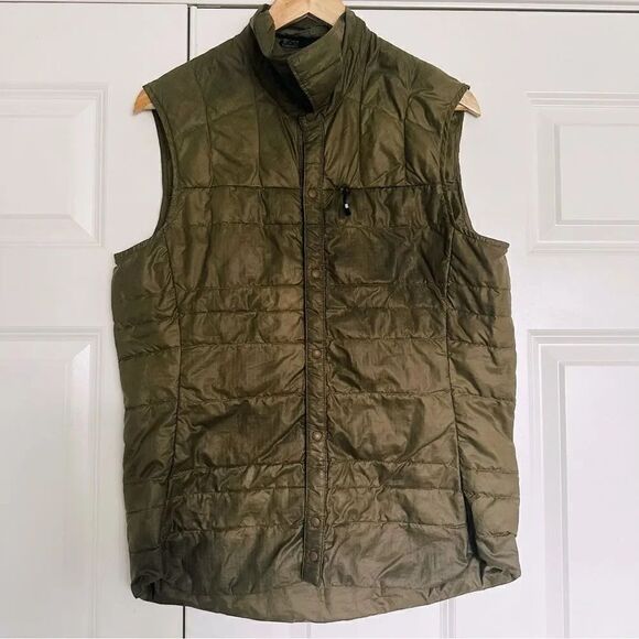 NAU | Men’s Olive Army Green Down Vest Packable Lightweight Puffer | Size Small - Picture 1 of 7